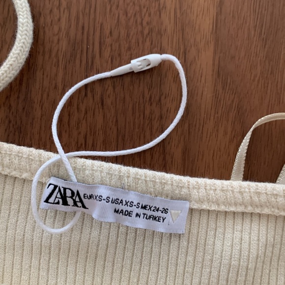 ZARA RIBBED CROCHET CROP TOP - Picture 6 of 8